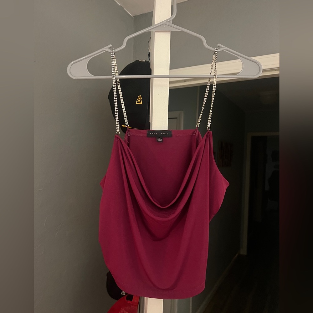 Plum crop top